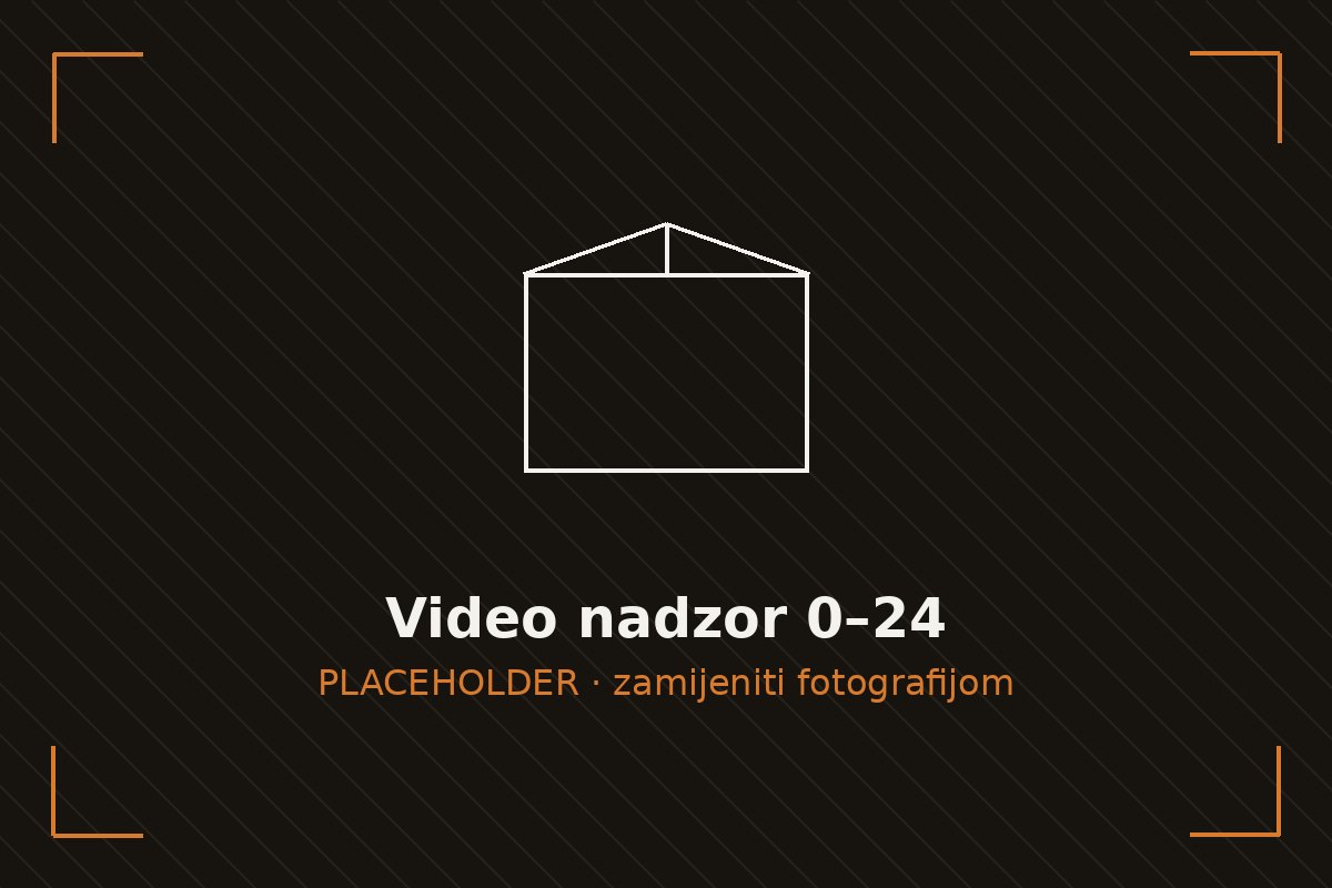 Nadzirani skladišni objekt LAV s kontroliranim pristupom